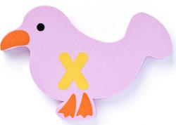 Vodolepky pěnové zvířátka abeceda do vody set 26ks v síťce do vany