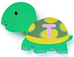 Vodolepky pěnové zvířátka abeceda do vody set 26ks v síťce do vany