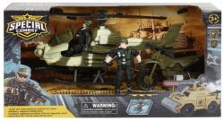 Vojenská army sada 2 figurky s helikoptérou / terénním autem 2 druhy