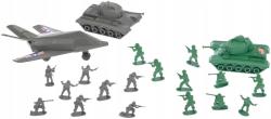 Vojenská army sada figurky vojáci 2 vojska s herním pozadím 2 barvy