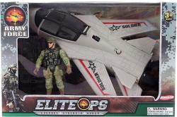 Vojenský army herní set letadlo stíhačka s figurkou vojáka Vojenský army herní set letadlo stíhačka s figurkou vojáka