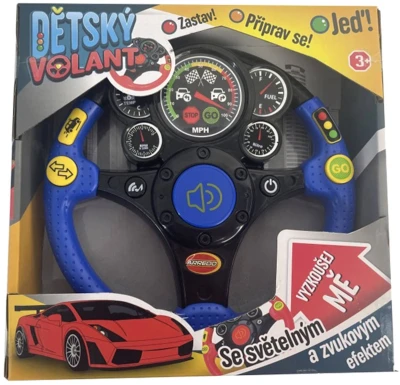 Volant dětský se zvuky a písničkami na baterie Zvuk 2 barvy