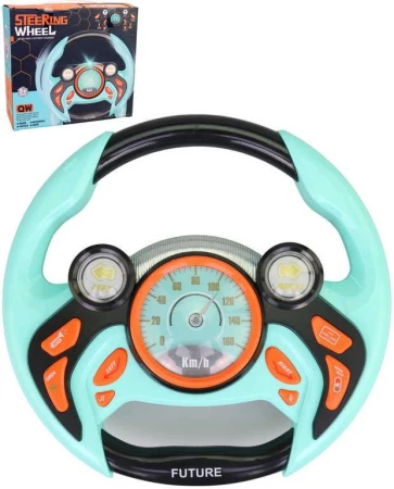 Volant zábavný 22cm funkční malý řidič na baterie Světlo Zvuk Volant zábavný 22cm funkční malý řidič na baterie Světlo Zvuk