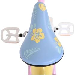 VOLARE Dětské kolo Stitch 16 růžové balanční kolečka s košíkem