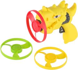Vrtulky barevné vystřelovací set 3ks s vystřelovačem dinosaurus 4 barvy