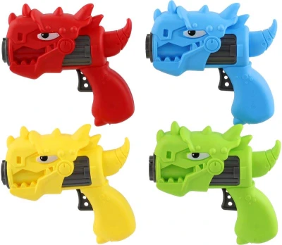 Vrtulky barevné vystřelovací set 3ks s vystřelovačem dinosaurus 4 barvy