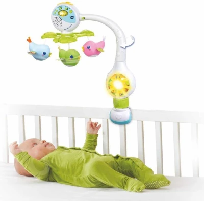 Vtech Baby zpívající kolotoč 3v1 s ptáčky na baterie Světlo Zvuk CZ pro miminko