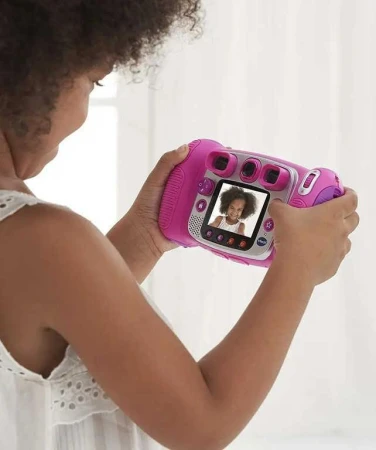Vtech Kidizoom Duo dětský fotoaparát růžový s efekty na baterie Světlo Zvuk