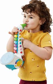 Vtech Kouzelný naučný baby saxofon na baterie CZ Světlo Zvuk