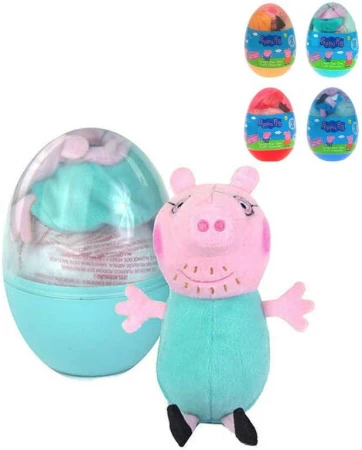 Vyrob si plyšáka prasátko Peppa Pig kreativní set ve vajíčku 4 druhy Vyrob si plyšáka prasátko Peppa Pig kreativní set ve vajíčku 4 druhy