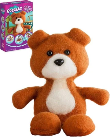 Výroba medvídka Fuzzeez kreativní set forma s textilní hmotou a doplňky Výroba medvídka Fuzzeez kreativní set forma s textilní hmotou a doplňky