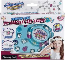 Výroba náramků kreativní set Art Studio dětská bižuterie 19ks 2 druhy plast