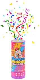 Vystřelovač konfet se zvířátkem 13cm párty dekorace v tubusu