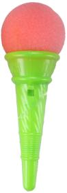 Vystřelovací zmrzlina set kornout + soft balonek pěnový 2 barvy plast
