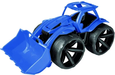 Wader Auto baby nakladač Maximus 68cm velká kola modrý na písek Wader Auto baby nakladač Maximus 68cm velká kola modrý na písek
