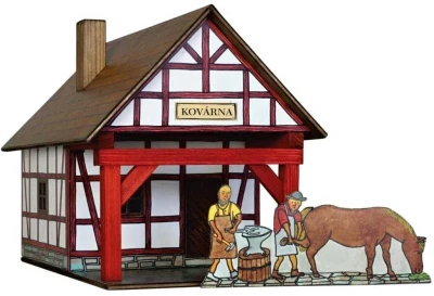 Walachia Kovárna hrázděná W38 Hobby Kit DŘEVĚNÁ (stavebnice) Walachia Kovárna hrázděná W38 Hobby Kit DŘEVĚNÁ (stavebnice)