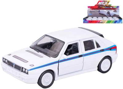 Welly Auto model Lancia Delta HF Martini kov zpětný chod bílá 12cm Welly Auto model Lancia Delta HF Martini kov zpětný chod bílá 12cm