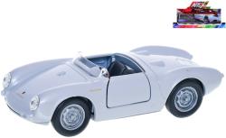 Welly Auto model Porsche 550 Spyder kov PB 12cm stříbrné
