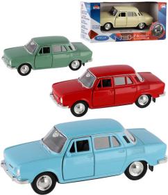 Welly Auto model Škoda 100 kov 11cm volný chod 1:34 různé barvy