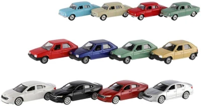 Welly Auto model Škoda 7cm volný chod 1:60 různé druhy v krabičce