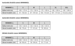 WINNWELL AMP500 YTH 2017 dětská ramena