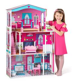Woody Domeček Mirabella Maxi pro panenky s výtahem set s doplňky