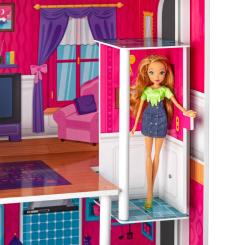 Woody Domeček Mirabella Maxi pro panenky s výtahem set s doplňky