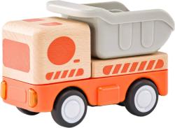 Woody DŘEVO Auto nákladní baby na setrvačník na baterie Světlo Zvuk