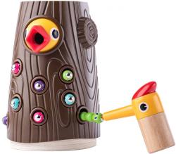 Woody DŘEVO Datel baby hra magnetická vytahování červíků Woody DŘEVO Datel baby hra magnetická vytahování červíků
