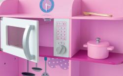 Woody DŘEVO Dřevěná DĚTSKÁ KUCHYŇKA s nádobím a doplňky Kuch. ostrov Trendy