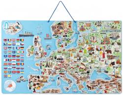 Woody DŘEVO Hra mapa Evropy 3v1 naučné puzzle skládačka 75x45cm AJ Woody DŘEVO Hra mapa Evropy 3v1 naučné puzzle skládačka 75x45cm AJ