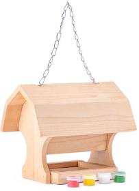 Woody DŘEVO Krmítko pro ptáčky natur set s barvičkami (dřevěná hračka) Woody DŘEVO Krmítko pro ptáčky natur set s barvičkami (dřevěná hračka)