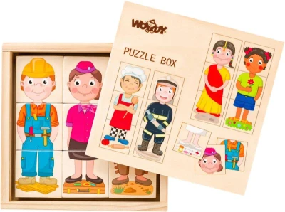 Woody DŘEVO Puzzle skládačka Lidé a povolání (dřevěná hračka) Woody DŘEVO Puzzle skládačka Lidé a povolání (dřevěná hračka)