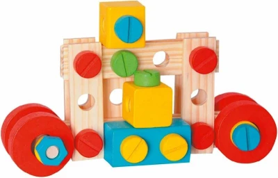 Woody DŘEVO Stavebnice montážní (dřevěná hračka)