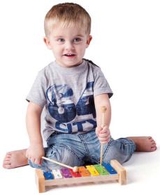 Woody DŘEVO Xylofon dětský kovový (hudební nástroje)