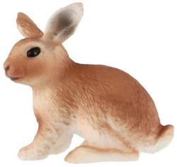 Zajíc polní mládě 6cm zvířátko plastová figurka Zooted