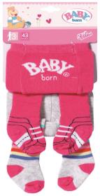 Zapf Creation Baby Born punčocháče 2 páry pro panenku miminko 3 druhy