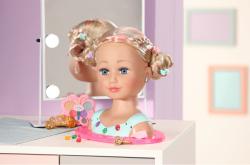 Zapf Creation ZAPF BABY BORN Česací hlava blond starší sestřička set s kadeřnickými doplňky