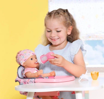 Zapf Creation ZAPF BABY BORN Interaktivní lahvička a lžička pro miminko na baterie Zvuk