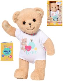 Zapf Creation ZAPF BABY BORN Medvídek bílý obleček set s doplňky pro panenku PLYŠ