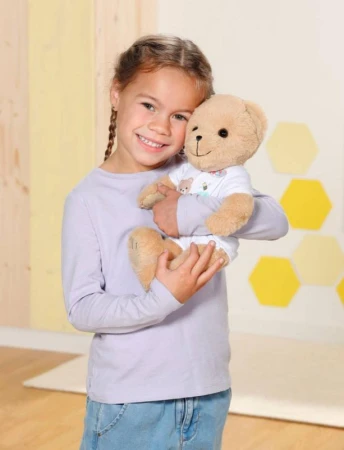 Zapf Creation ZAPF BABY BORN Medvídek bílý obleček set s doplňky pro panenku PLYŠ