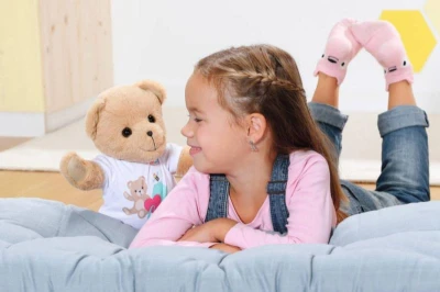 Zapf Creation ZAPF BABY BORN Medvídek bílý obleček set s doplňky pro panenku PLYŠ