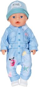 Zapf Creation ZAPF Baby Born overal džínový deluxe obleček pro panenku mininko 43cm