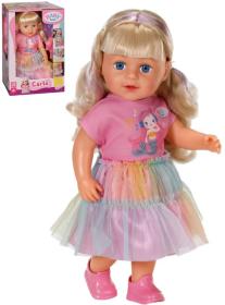 Zapf Creation ZAPF BABY BORN Panenka Carla 43cm set s kadeřnickými doplňky