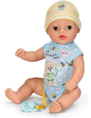 Zapf Creation ZAPF BABY BORN Little Panenka chlapeček 36cm miminko s funkcemi s doplňky