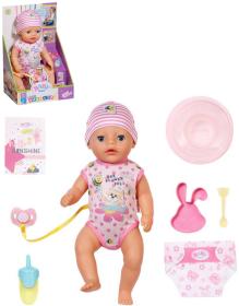 Zapf Creation ZAPF BABY BORN Little Panenka holčička 36cm miminko s funkcemi s doplňky