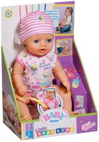 Zapf Creation ZAPF BABY BORN Little Panenka holčička 36cm miminko s funkcemi s doplňky