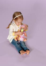 Zapf Creation ZAPF BABY BORN Little Panenka holčička 36cm miminko s funkcemi s doplňky