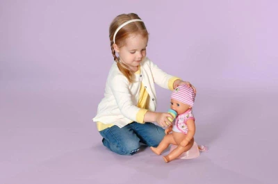 Zapf Creation ZAPF BABY BORN Little Panenka holčička 36cm miminko s funkcemi s doplňky