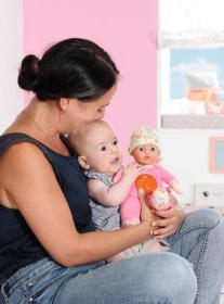 Zapf Creation ZAPF BABY BORN Panenka miminko svítící ve tmě na baterie Světlo Zvuk